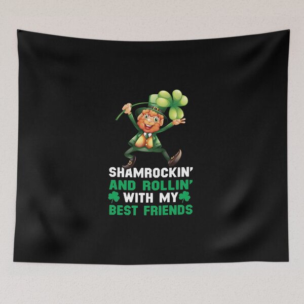 Item preview, Leprechaun dancing with Shamrock Shamrockin With Best Friend designed and sold by 2blackcherries.