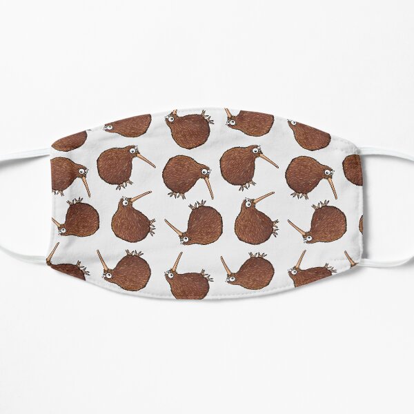 Cutest Kiwi - clock ft. Te Reo Maori numbers Flat Mask