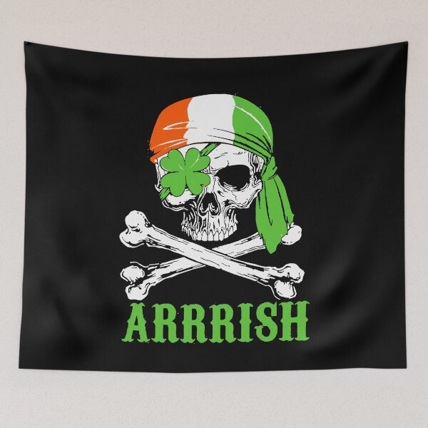 Item preview, irish skull arrrish designed and sold by rhiannakilback.
