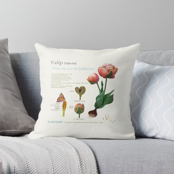 My Tulip. Throw Pillow