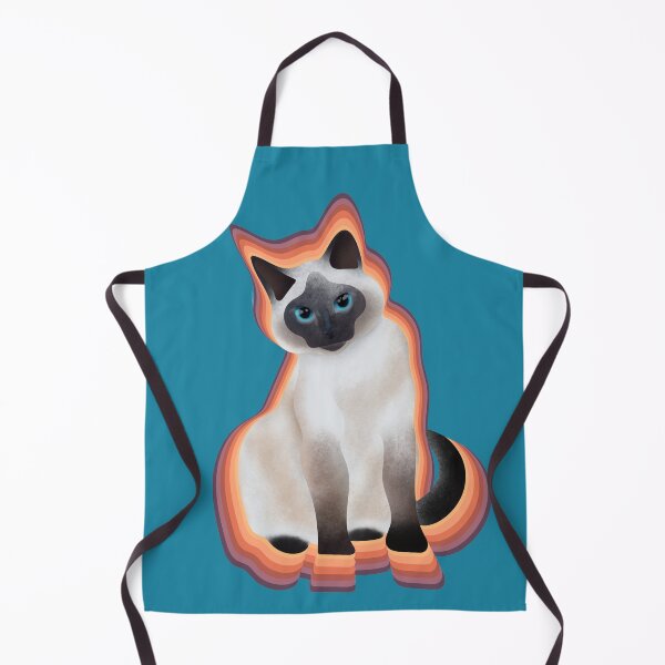 Item preview, Siamese cat with blue eyes design designed and sold by unepommedeterre.