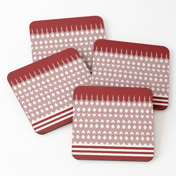 Item preview, Geometric pattern on the red background designed and sold by Chamaiporn Pangtorn.
