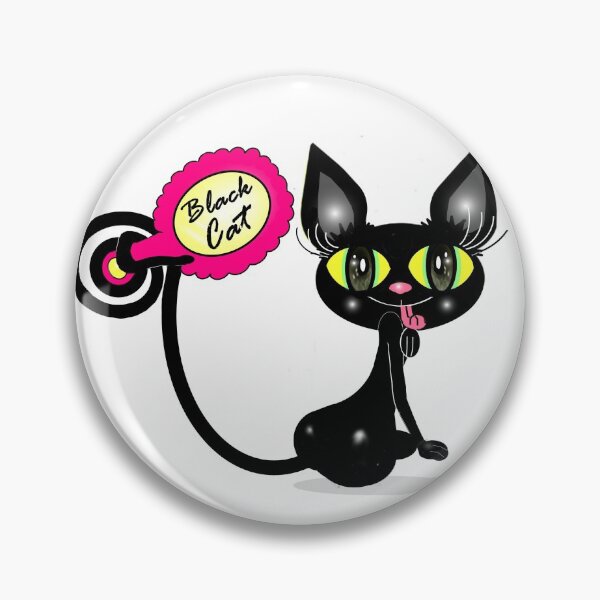Item preview, Charming black cat  designed and sold by Shirley cute art .