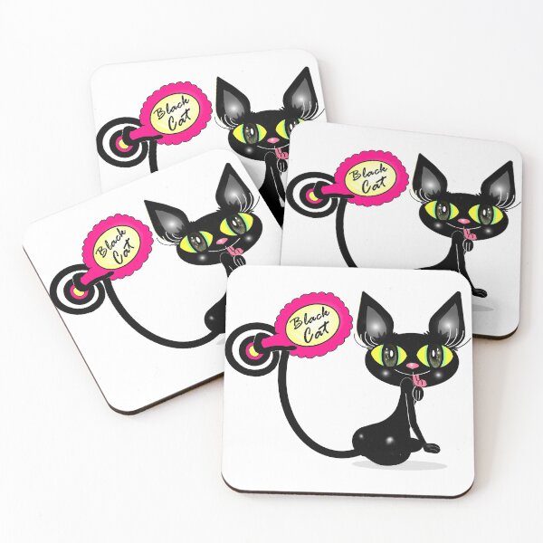 Item preview, Charming black cat  designed and sold by Shirley cute art .