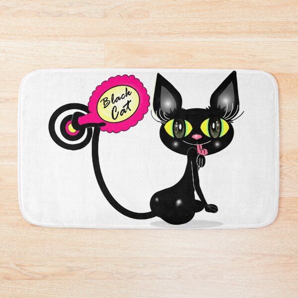 Item preview, Charming black cat  designed and sold by Shirley cute art .