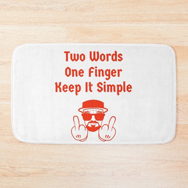Item preview, Two Words One Finger keep It Simple designed and sold by GipsyTipsy.