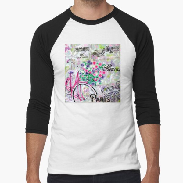 Paris by Jan Marvin Baseball ¾ Sleeve T-Shirt