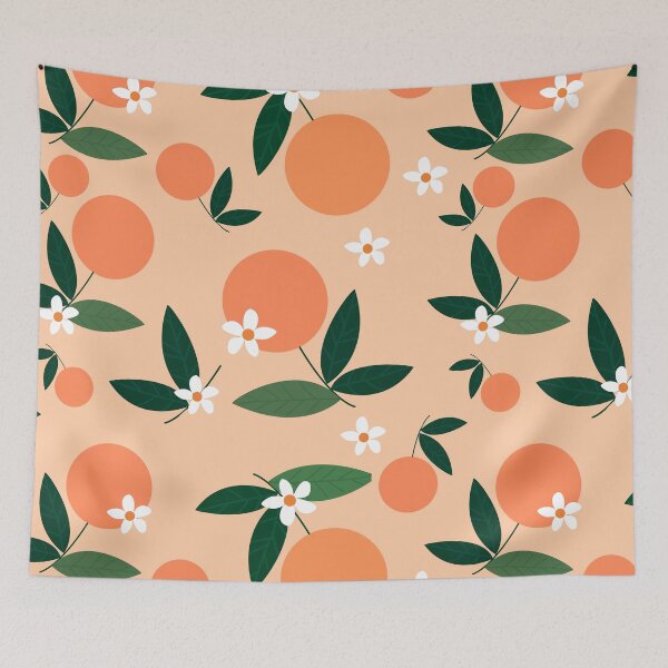 Item preview, Spring pattern orange blossoms designed and sold by Aleksey888.