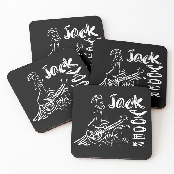 Chicken Logo W&B Coasters (Set of 4)
