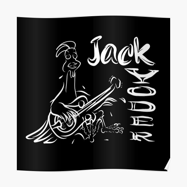 Chicken Logo W&B Poster