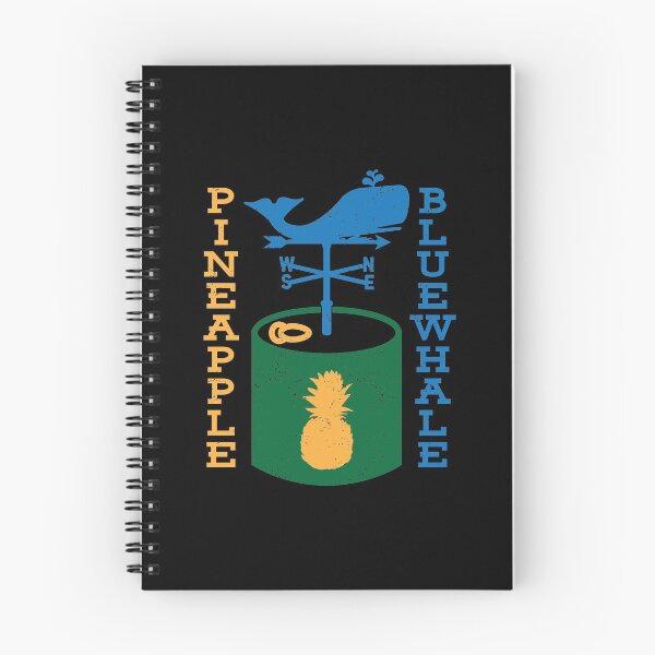 Item preview, Pineapple Bluewhale | Sea Creatures And Fruit designed and sold by GravitiTees.