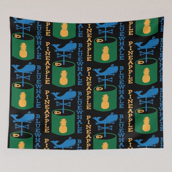 Item preview, Pineapple Bluewhale | Sea Creatures And Fruit designed and sold by GravitiTees.