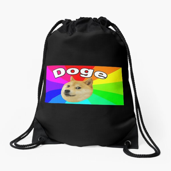 Comic Sans Corgi Shiba Inu Doge Meme Dog Drawstring Bag By Jayrauler Redbubble - bag roblox doge