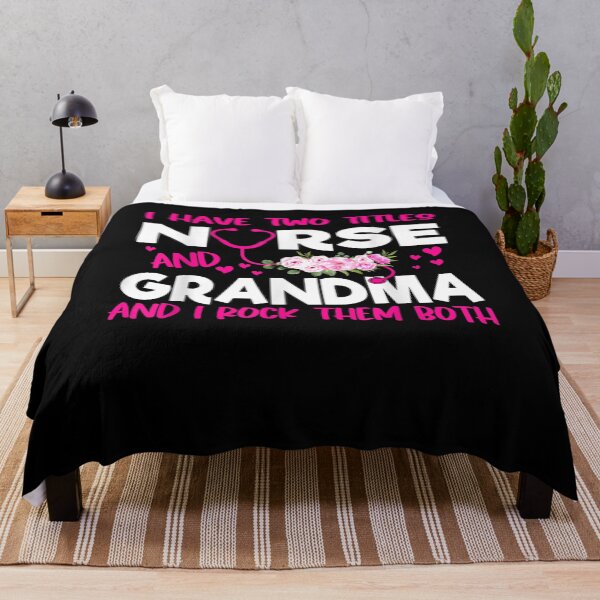 Item preview, I Have Two Titles Nurse And Grandma Flower Gift Women  designed and sold by charissamo77.