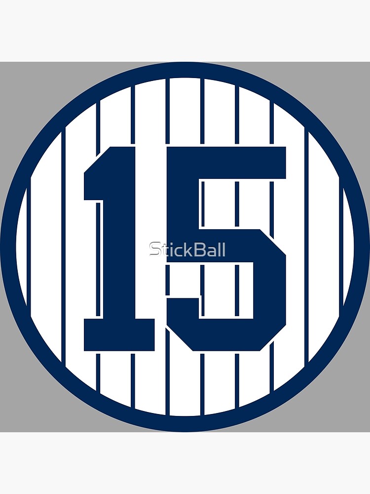 Thurman Munson #15 Jersey Number Greeting Card for Sale by