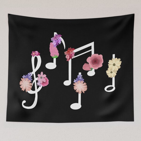 Item preview, Floral Musical Notes designed and sold by BundaBear.