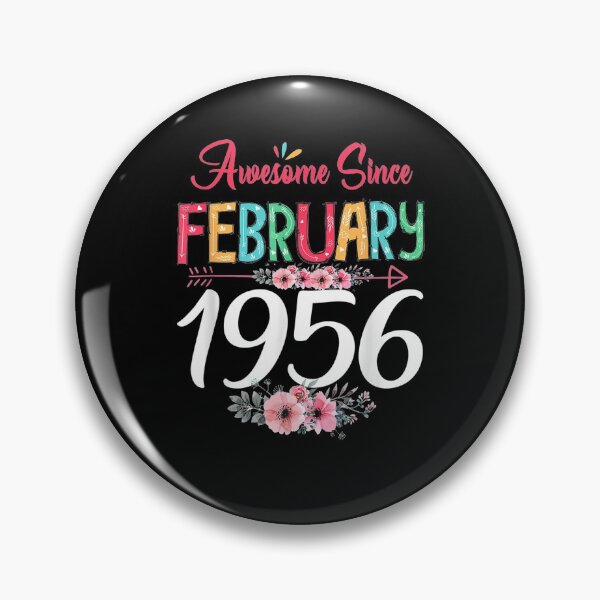 Item preview, February Girl 1956 Floral 65th Birthday Gift 65 Years Old  designed and sold by charissamo77.