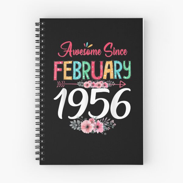 Item preview, February Girl 1956 Floral 65th Birthday Gift 65 Years Old  designed and sold by charissamo77.