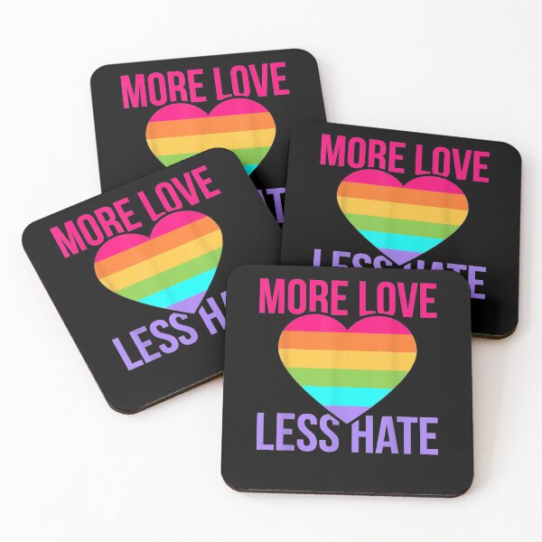 Item preview, More Love Less Hate Rainbow Anti Racist Anti Homophobic  designed and sold by charissamo77.