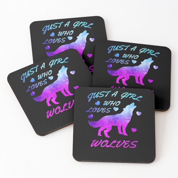 Item preview, Wolf Lover Just A Girl Who Loves Wolves Galaxy Gift  designed and sold by charissamo77.