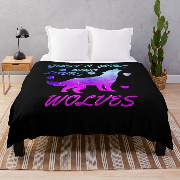 Item preview, Wolf Lover Just A Girl Who Loves Wolves Galaxy Gift designed and sold by charissamo77.