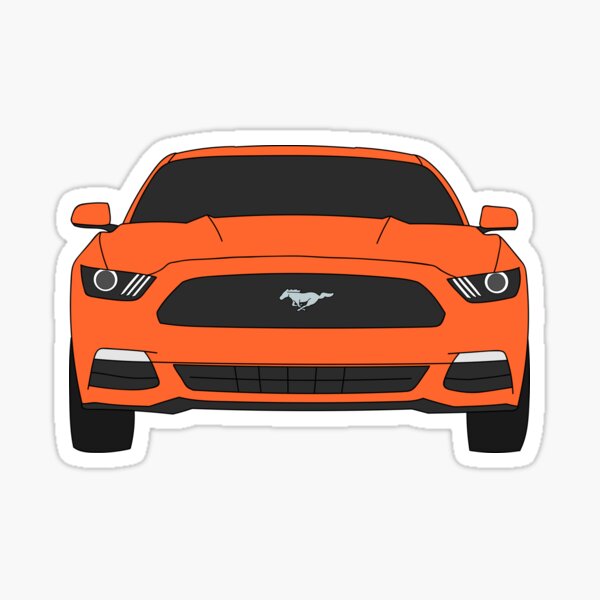 Item preview, Ford Mustang Front End Competition Orange designed and sold by Jessimk.