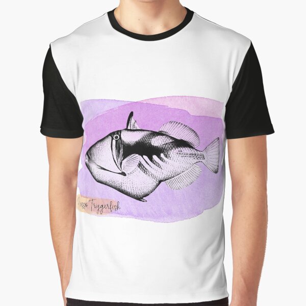 Item preview, Tropical Fish Watercolor - Vintage Hawaiian Picasso Triggerfish  designed and sold by SilverSpiral.