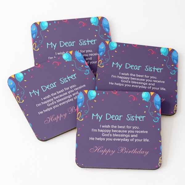 Item preview, Happy Birthday for Sister  designed and sold by della95.