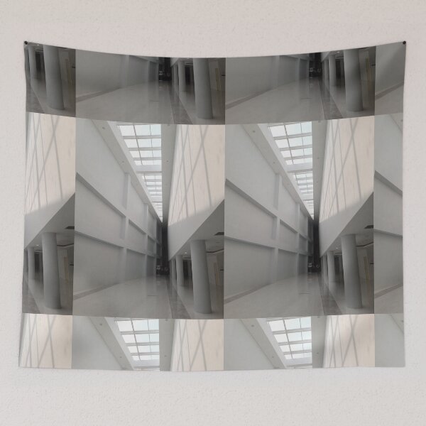 Item preview, White Corridor with Skylight inside a Building designed and sold by ColourfulDae.