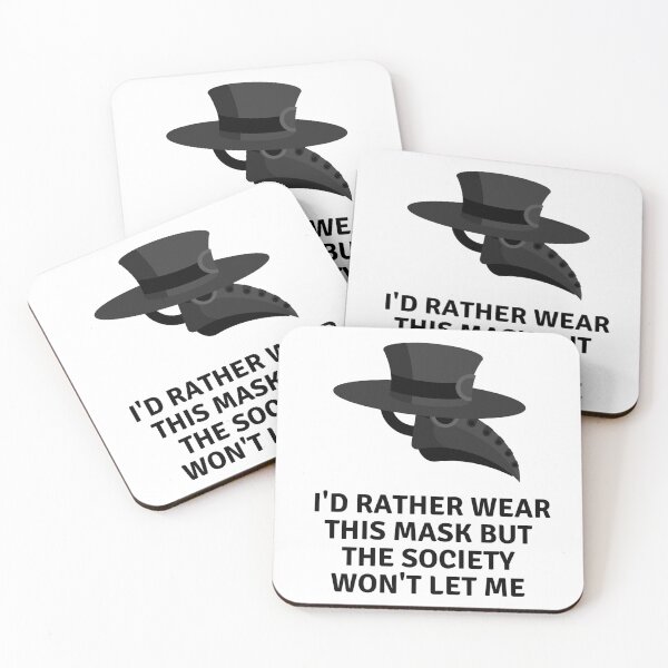 Item preview, I'd Rather Wear This Mask But The Society Won't Let Me designed and sold by Existential Comics.
