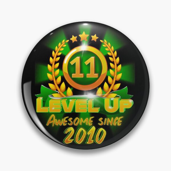 Item preview, Age 11 Level Up Birthday Awesome Since 2010 Gamer designed and sold by ScienceNStuff.
