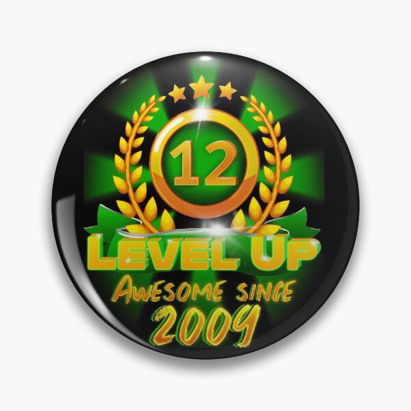 Item preview, Age 12 Level Up Birthday Awesome Since 2009 Gamer designed and sold by ScienceNStuff.