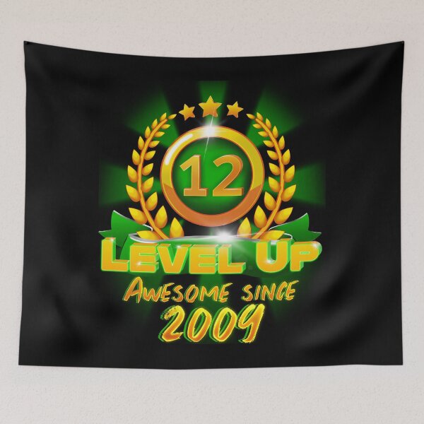 Artikelvorschau, Alter 12 Level Up Geburtstag Awesome Seit 2009 Gamer entworfen und verkauft von ScienceNStuff.