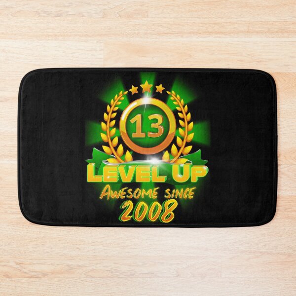 Item preview, Age 13 Level Up Birthday Awesome Since 2008 Gamer designed and sold by ScienceNStuff.