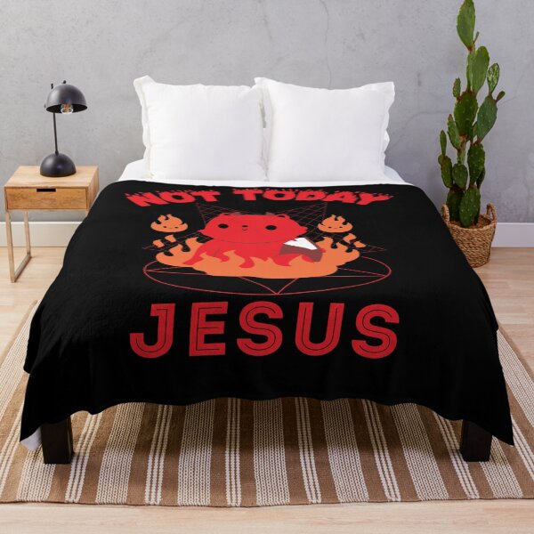 Item preview, Not Today Jesus Cat designed and sold by MariusMunteanu.