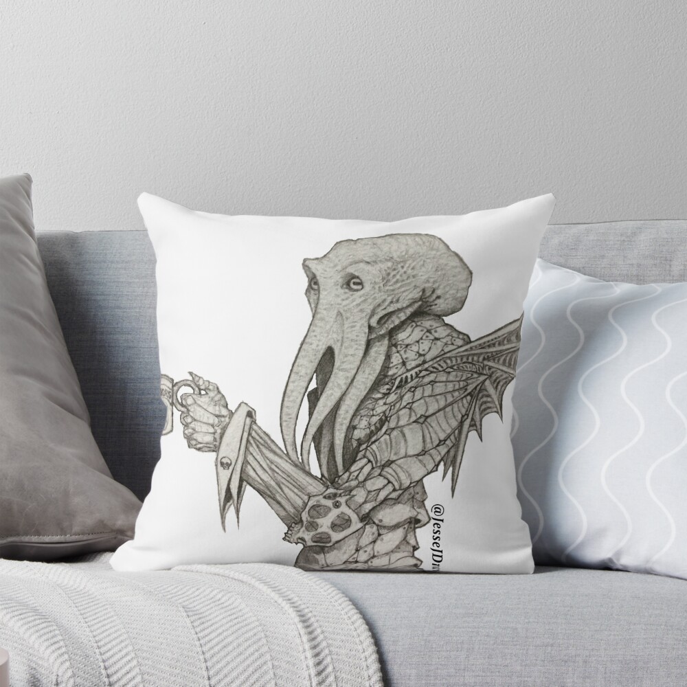 Item preview, Throw Pillow designed and sold by JesseJDraws.