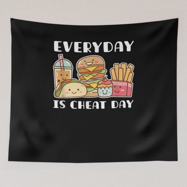 Item preview, Funny Unhealthy Food Diet Carbs Gift Every Day Is Cheat Day  designed and sold by charissamo77.
