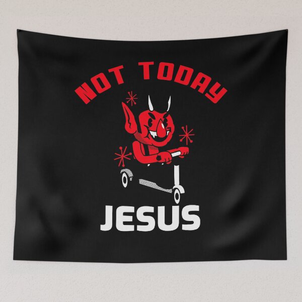 Item preview, Not Today Jesus Scooter designed and sold by MariusMunteanu.
