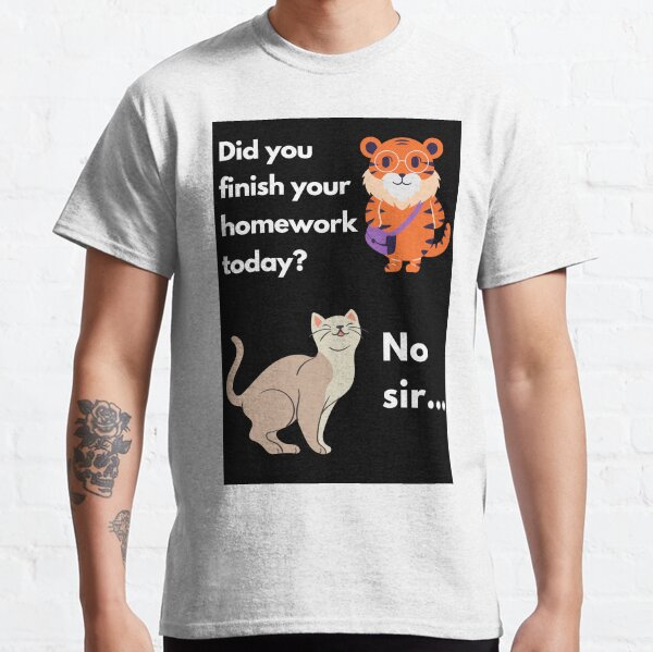 Cartoon character (teacher and student) memes Classic T-Shirt