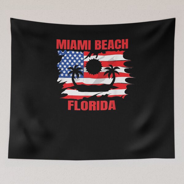 Item preview, Miami Beach American Flag Gift  designed and sold by charissamo77.