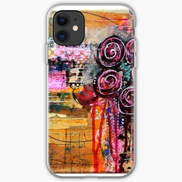 Abstract Weeping Floral iPhone Soft Case