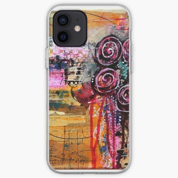 Abstract Weeping Floral iPhone Soft Case