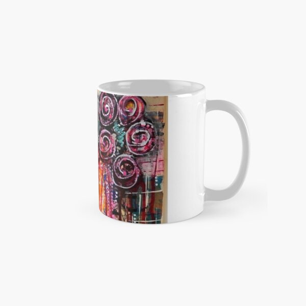 Abstract Weeping Floral Classic Mug