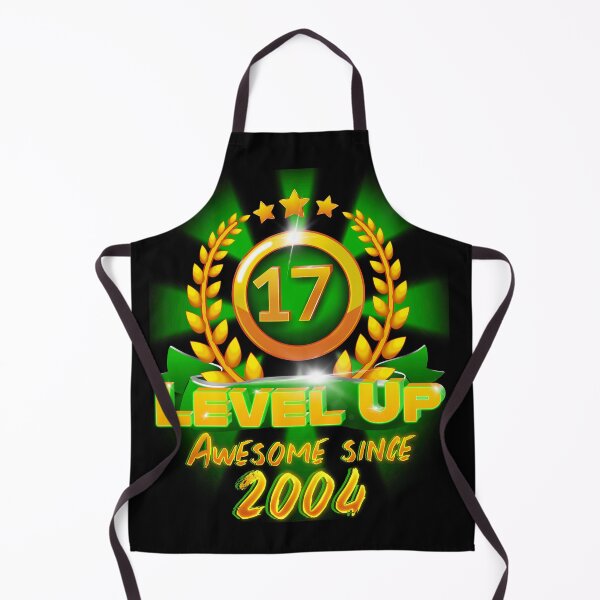 Item preview, Age 17 Level Up Birthday Awesome Since 2004 Gamer designed and sold by ScienceNStuff.