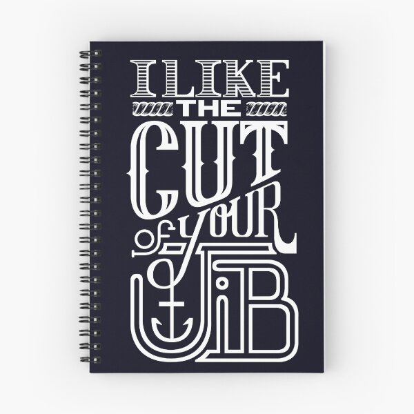 Item preview, Cut of your Jib Typography - White designed and sold by Dandimator.