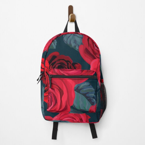 Item preview, Red rose on dark blue background designed and sold by WeeraS.