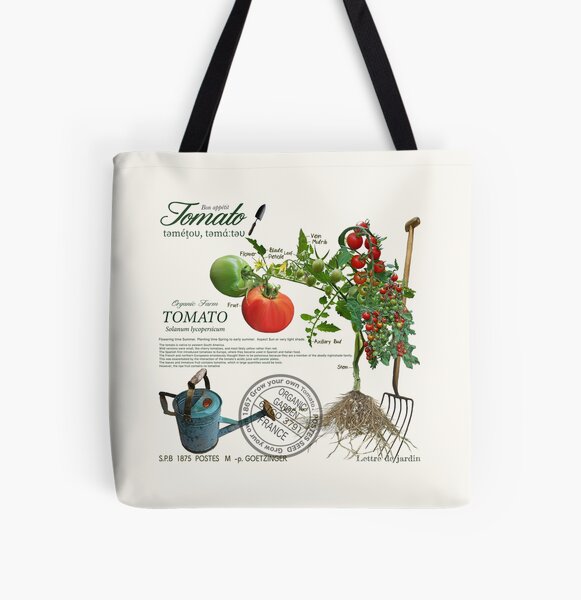 My organic tomato. All Over Print Tote Bag
