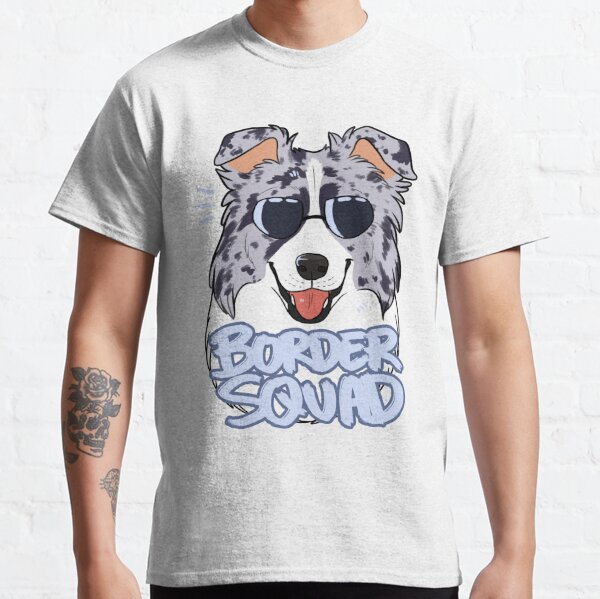 Border collie (blue merle) T-Shirt sweat shirt Tee shirt men