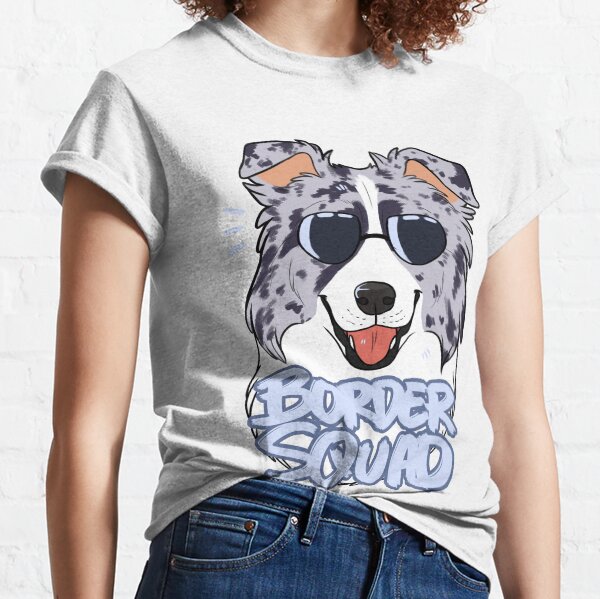 BORDER SQUAD (blue merle) Classic T-Shirt
