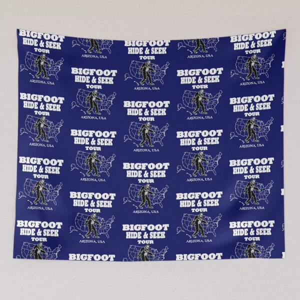 Item preview, Bigfoot Hide & Seek concert tee ARIZONA USA funny gift idea designed and sold by BRtisticDesigns.